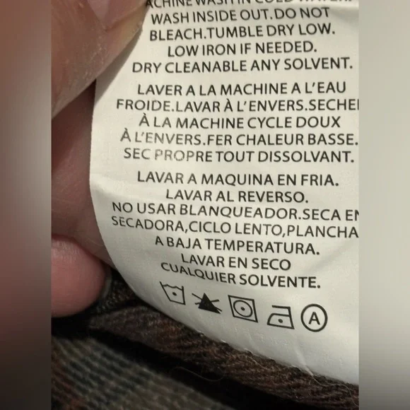 Men's XXL Plaid Flannel Shirt Gray Brown Grunge Workwear Lumberjack Cabincore - Picture 11 of 11